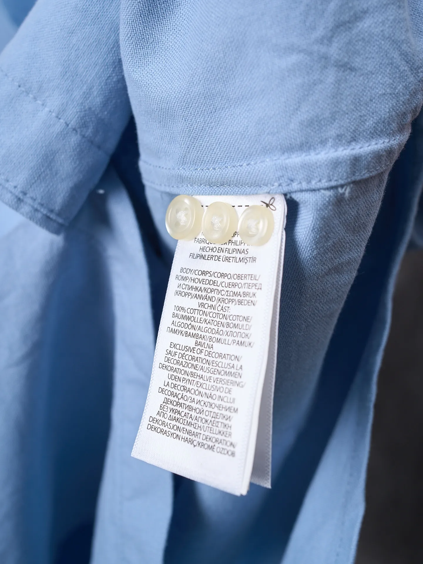 P340 Actual hanging auction】Ralph Lauren/Ralph Lauren couples must-have solid color pony embroidered cotton long-sleeved shirt [Ready stock] XS S M L XL